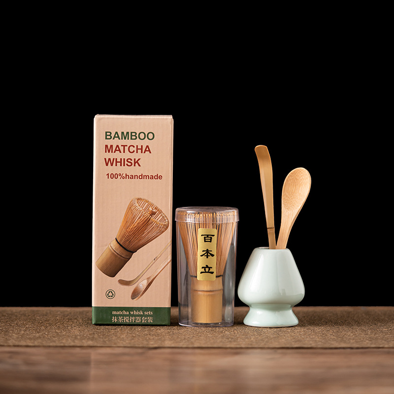 Bamboo Whisk Chasen - Ensemble de fouets à matcha en