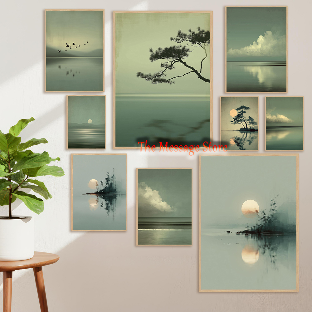 Japanese Zen Lifestyle - Peinture sur toile murale Paysage japonais