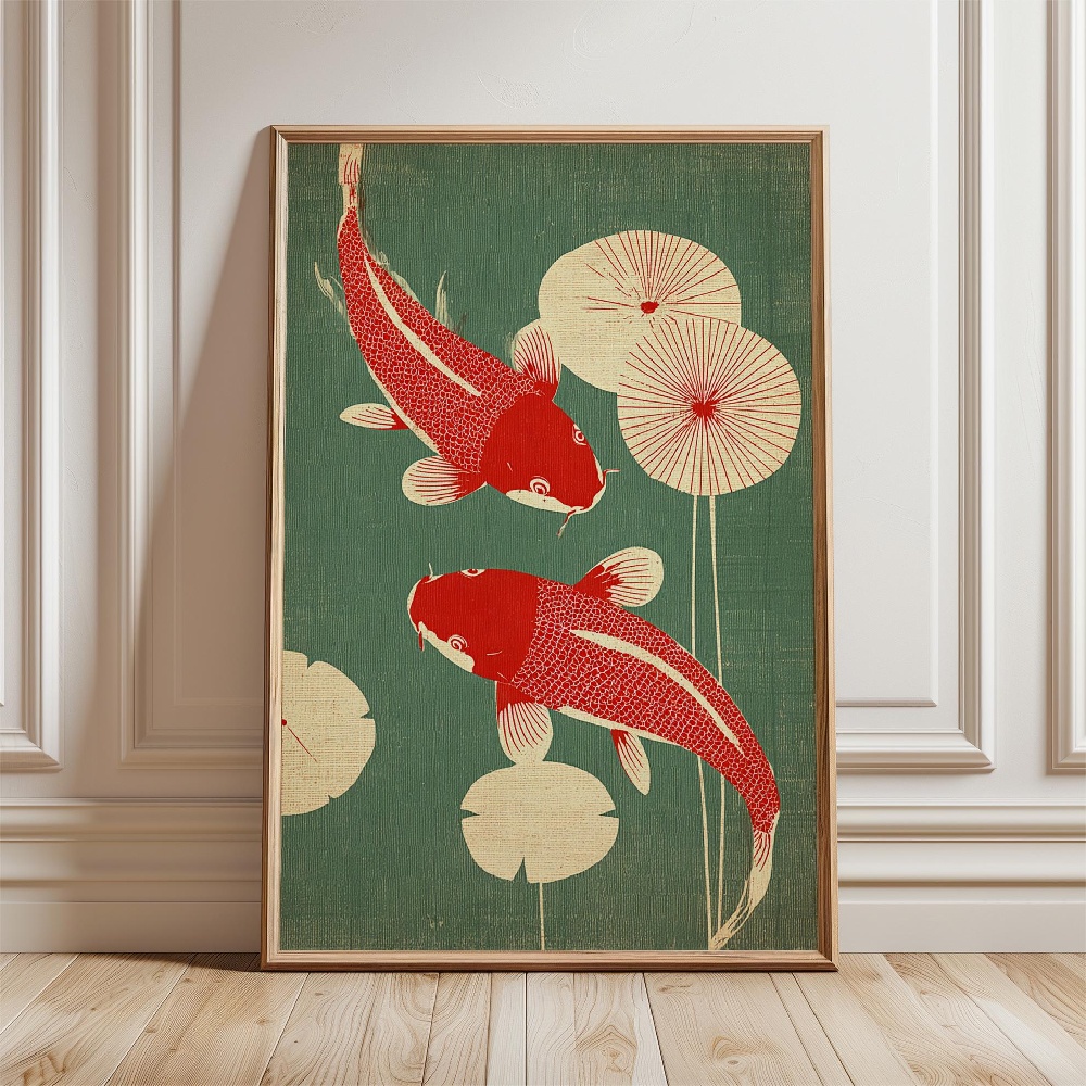Affiche Poisson Or, Affiches P - Japanese Zen Lifestyle avis et prix