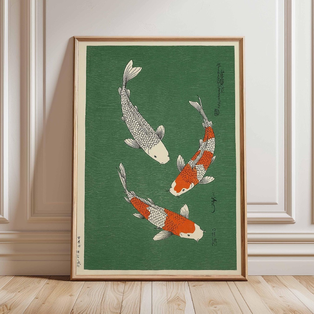 Affiche Poisson Koi Japonais,  - Japanese Zen Lifestyle avis et prix