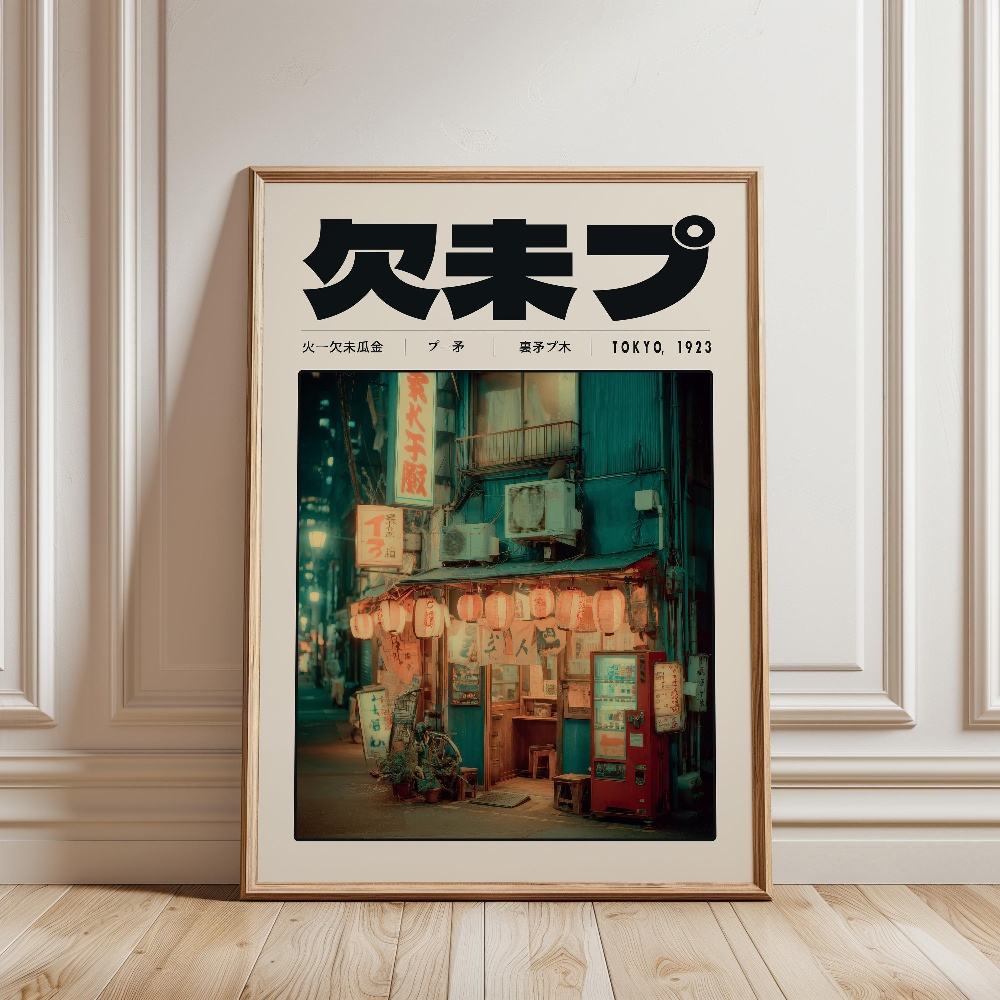 Affiche rétro japonaise Vaporw - Japanese Lifestyle And Culture avis et prix